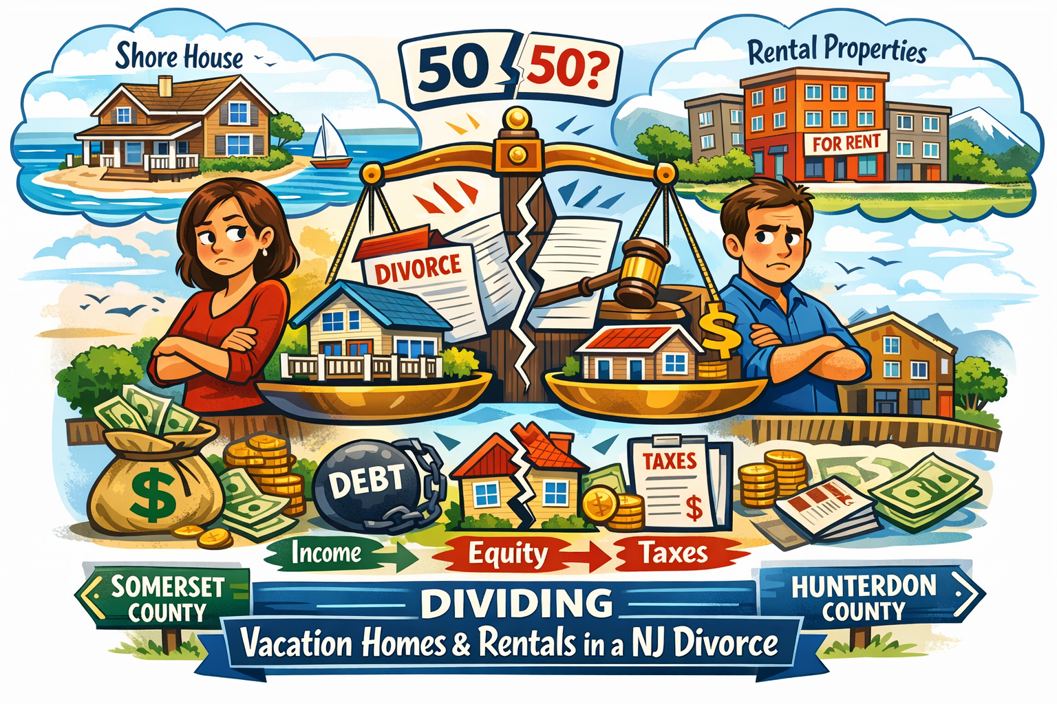 Vacation homes in Divorce